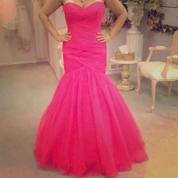 NEED GONE ASAP!!!!!!Hot pink prom/pageant gown