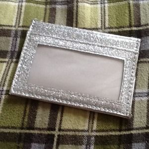 Silver credit card/i.d. Holder