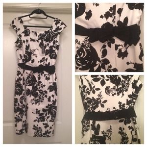 *NWT* white/black cocktail dress!