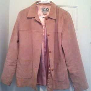 Pink suede jacket