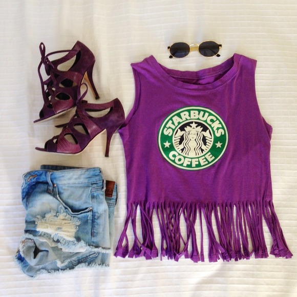 Starbucks crop tank