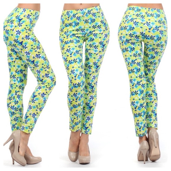 🚫SOLD🚫Banded Multi Colored Leggings. Price Firm. - Picture 2 of 3