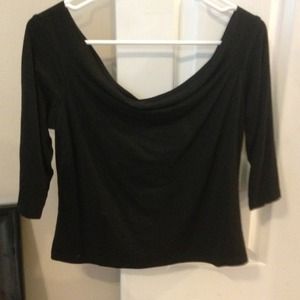 Black off-the-shoulder top!