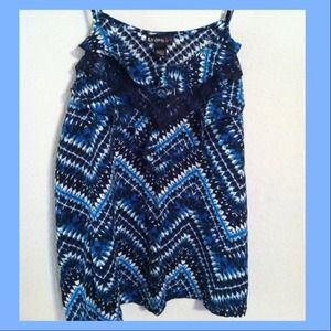 Blue And White Zig Zag top !!!!!