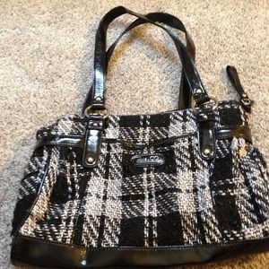 Nine & CO by Nine West black and white purse
