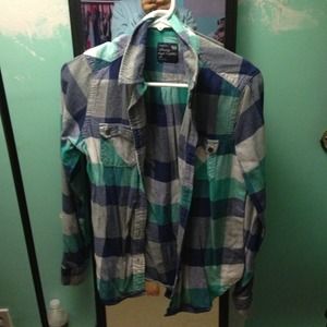 American eagle plaid shirt