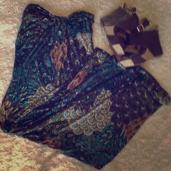 Printed maxi dress