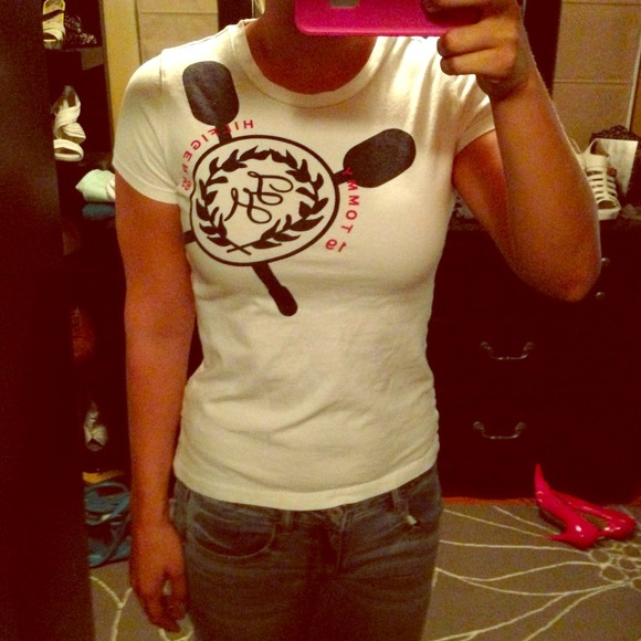 Tommy Hilfiger White Tee in Small