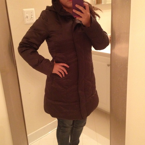 Dark gray DKNY winter parka