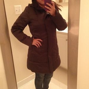 Dark gray DKNY winter parka