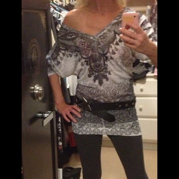 crimson ivy Tops - Bundle!!! Black and white tunic or dress?