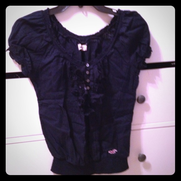 Navy blue hollister top