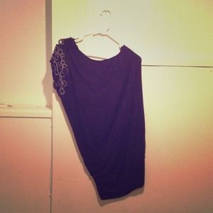 Black dress-one sleeve