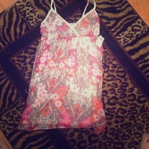 Cute summer dress with floral print