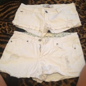 Jean white shorts