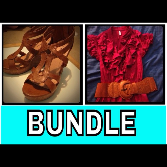 Bundle of shoes & dress!