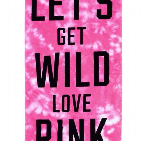 VS Towel, makeup bag and Skull Bracelet