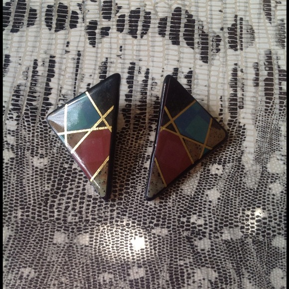 Vintage Abstract Earrings