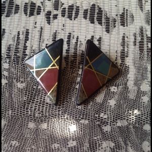 Vintage Abstract Earrings
