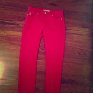 Red Jean Pants