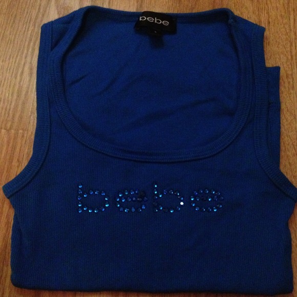 ****sold***** Royal blue Bebe tank top
