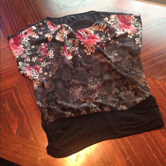 **TRADED** Maurice's Sheer Top With Banded Bottom