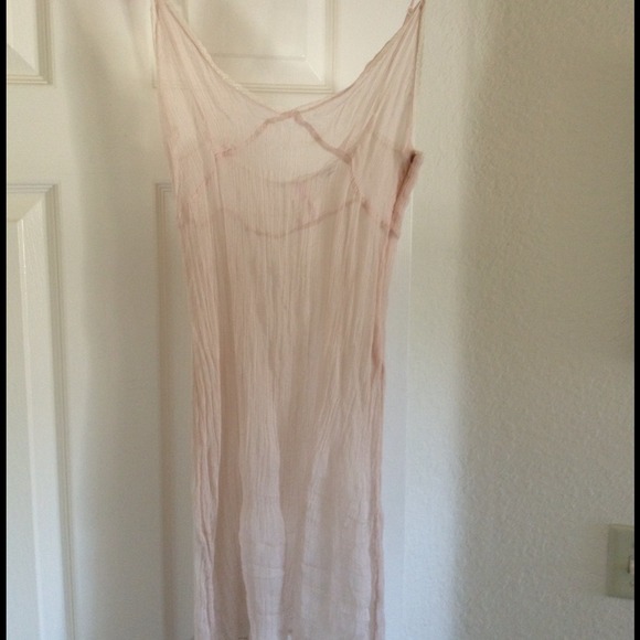 Sparkle & fade light pink slip dress