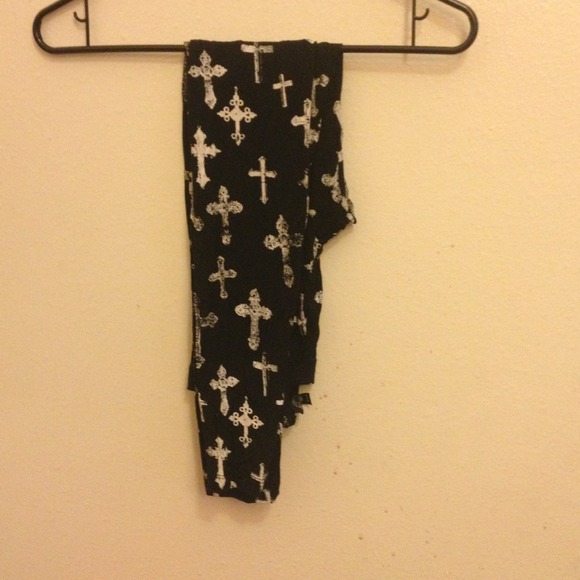Topshop cross leggings
