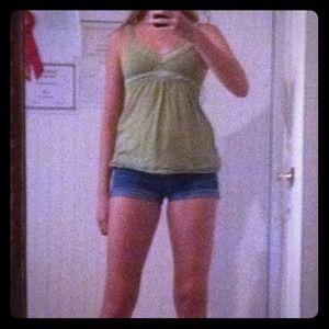 Green cotton tank