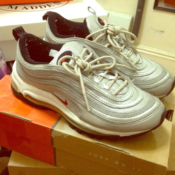 Worn Nike Gray Air Max 97s