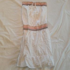 Hippie boho white dress