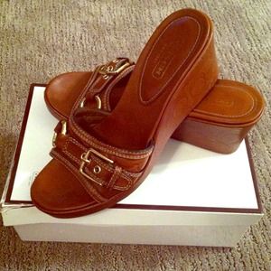 Coach wedge heels