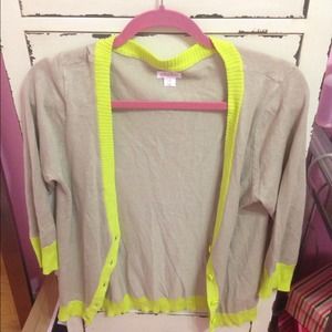 ⛔SOLD⛔ Xhilaration Beige and Yellow Cardigan
