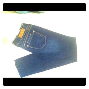 Never worn stylish denim blue jeans!!