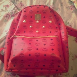 Reserved! MCM pink backpack sizeM