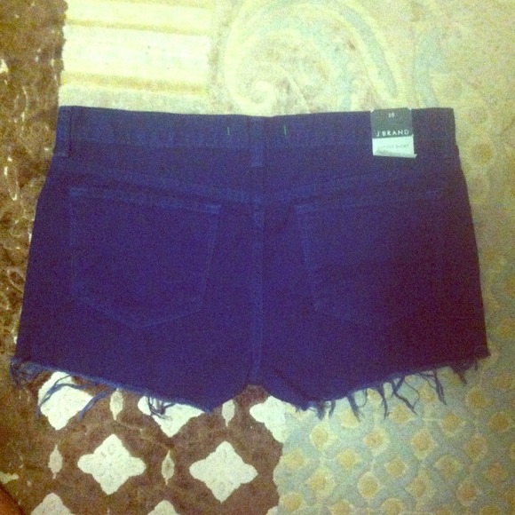 JBrand navy cut off short