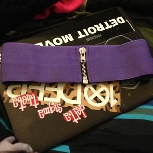 American Apparel Purple Zip waist belt