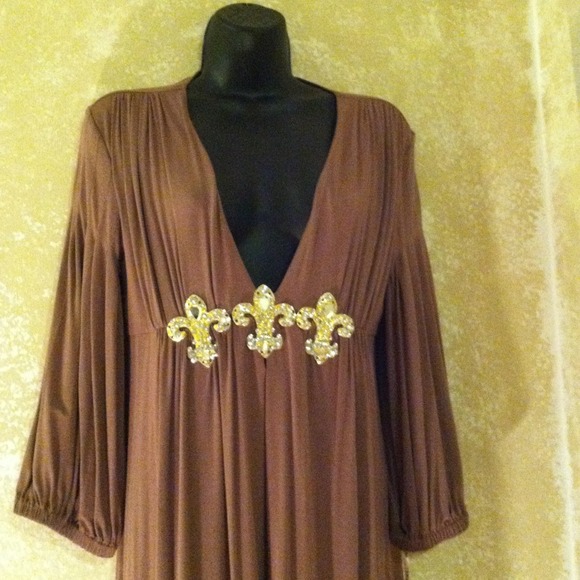 Sexy Brown Dress - Picture 2 of 4