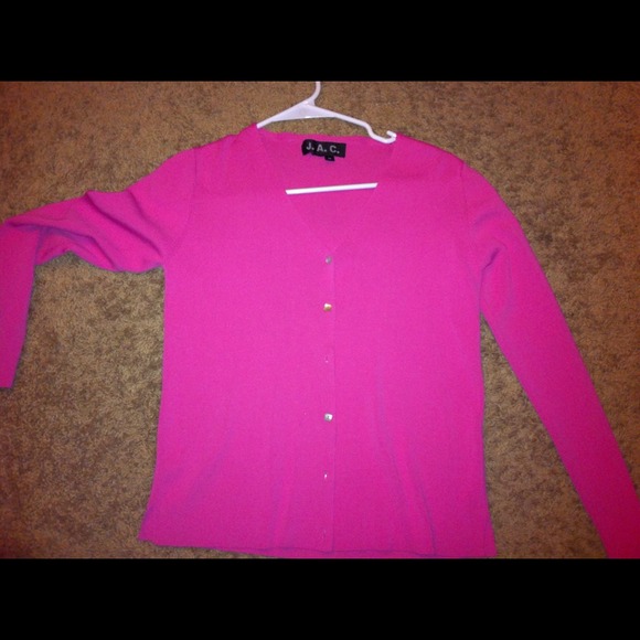 Pink cardigan
