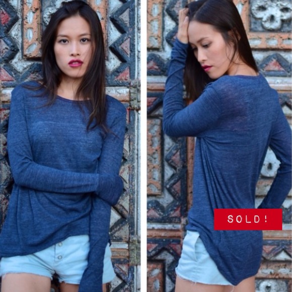 Blue lesley top SOLD