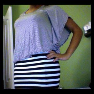Forever 21  striped skirt AND shirt