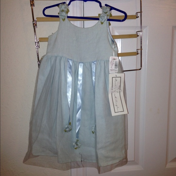 Sky blue dress