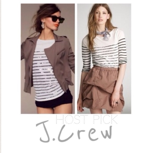 J. Crew Tops - 🎉Host pick🎉J. Crew sequin striped shirt