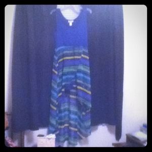 Belle De Jour Blue Minidress w/ Light Cover Skirt