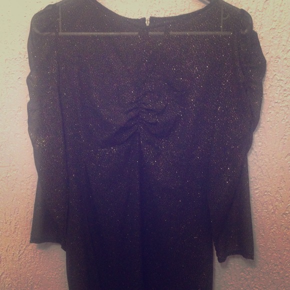 Mango black dress
