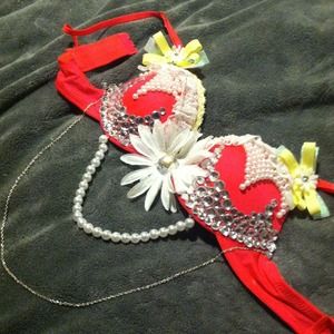 HANDMADE BRA~ perfect for raves