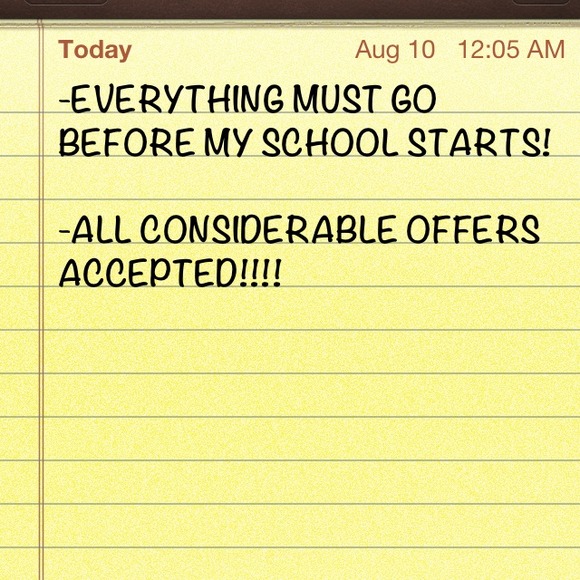 EVERYTHING MUST GO!!!