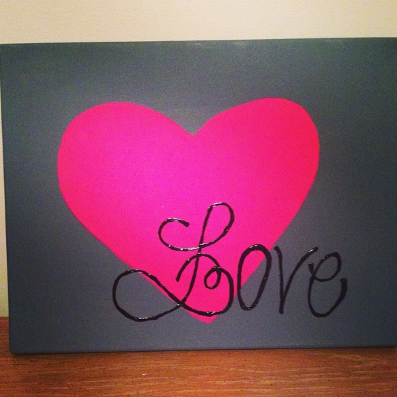 Love heart canvas💗