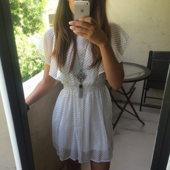 Dresses & Skirts - White Dot Dress