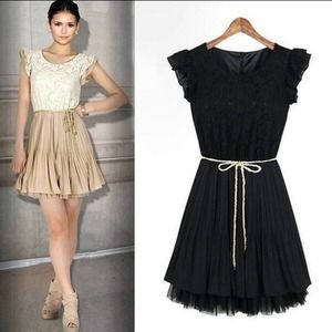 Fun Fresh Look In Beautiful Black Lace